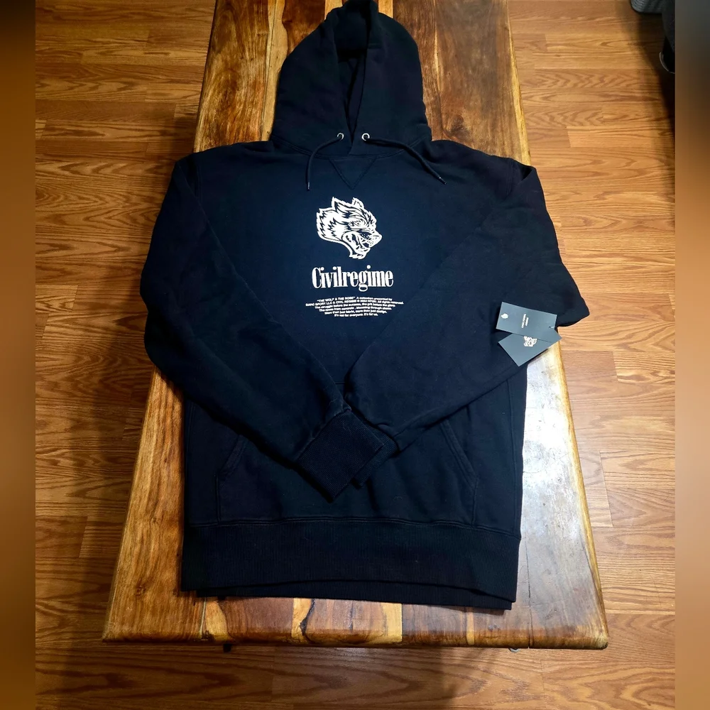 Darc Sport/Civil Regime Collab Black Hoodie - Picture 8 of 9